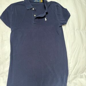 Polo Ralph Lauren Navy Blue Polo The Mini Mesh Dress women’s. Size small